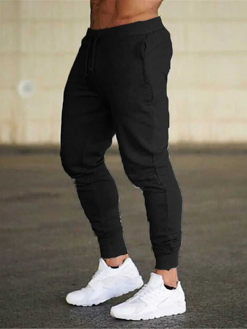 Men | Jogger Pants | Adjustable Drawstring Waist | Tapered Fit | Elastic Cuffs | Casual Everyday Wear