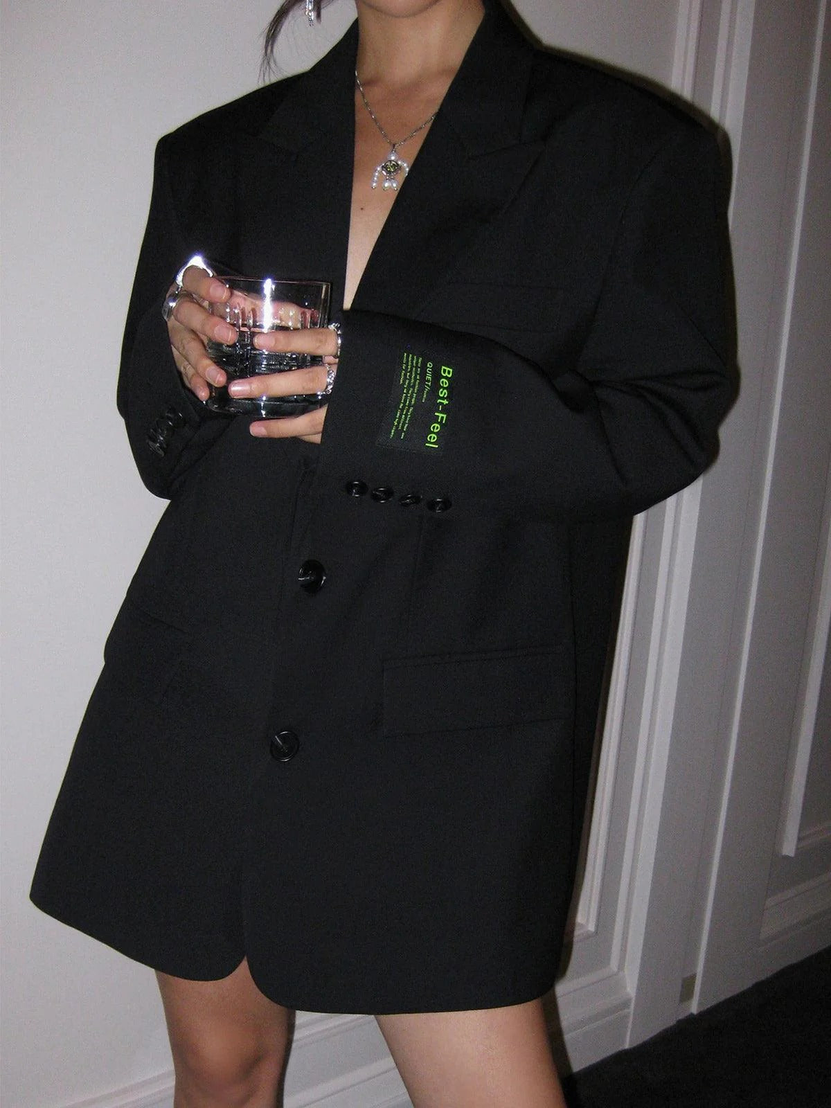 Oversized Blazer with Classic Lapels for Women | Ideal for the Office or Outings