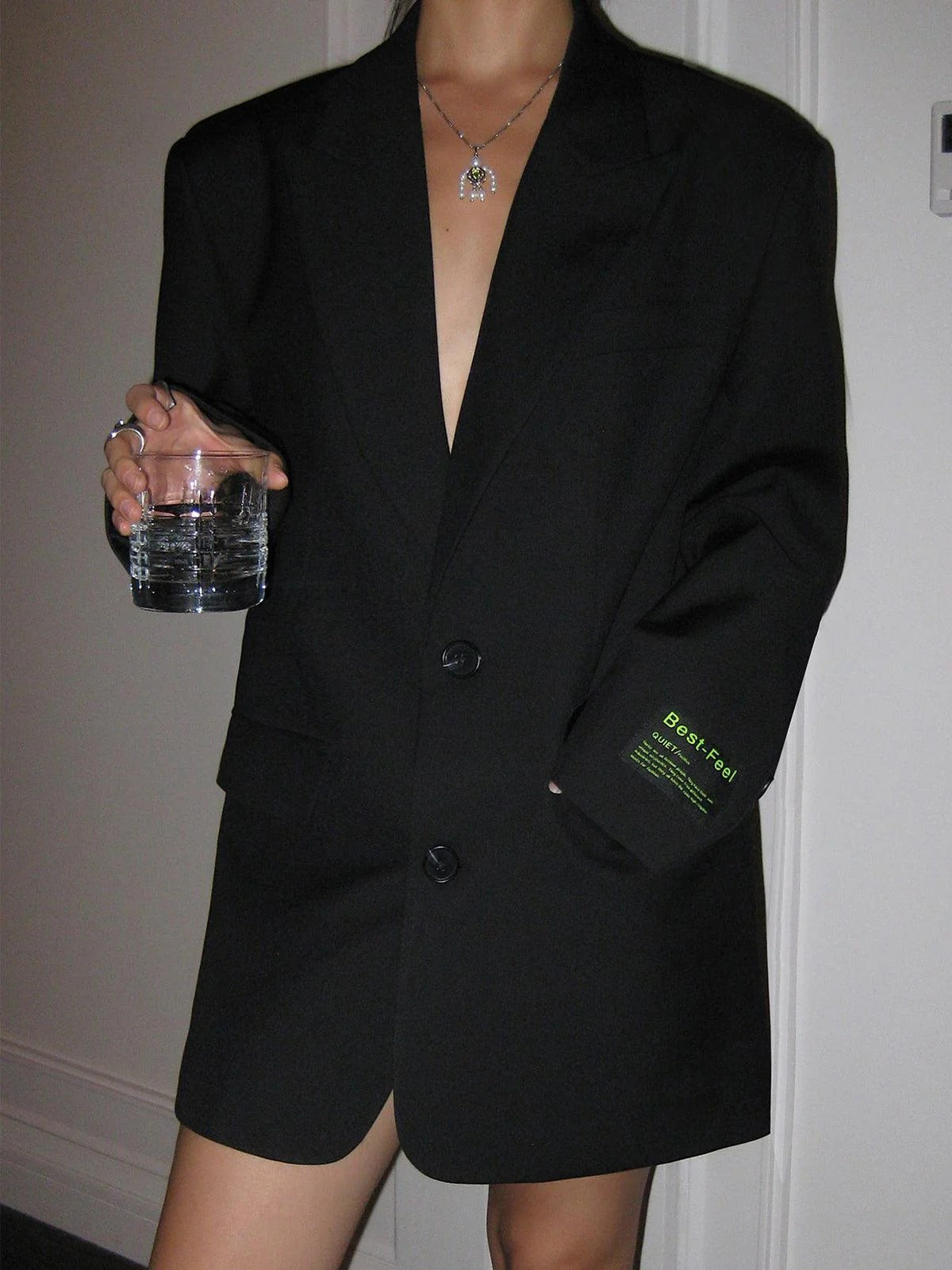 Oversized Blazer with Classic Lapels for Women | Ideal for the Office or Outings