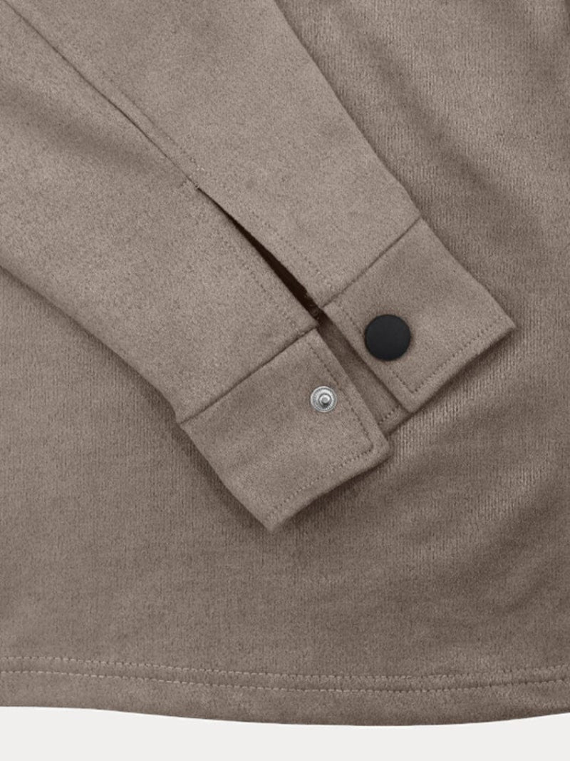Men | Two-Piece Set | Button-Up Shirt | Elastic Waist Trousers | Regular Fit | Casual Everyday Wear