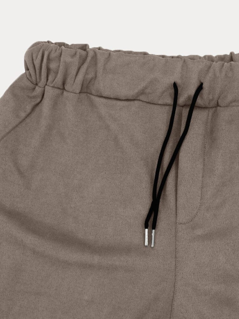 Men | Two-Piece Set | Button-Up Shirt | Elastic Waist Trousers | Regular Fit | Casual Everyday Wear