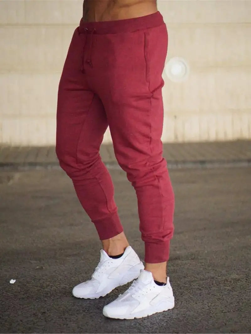 Men | Jogger Pants | Adjustable Drawstring Waist | Tapered Fit | Elastic Cuffs | Casual Everyday Wear