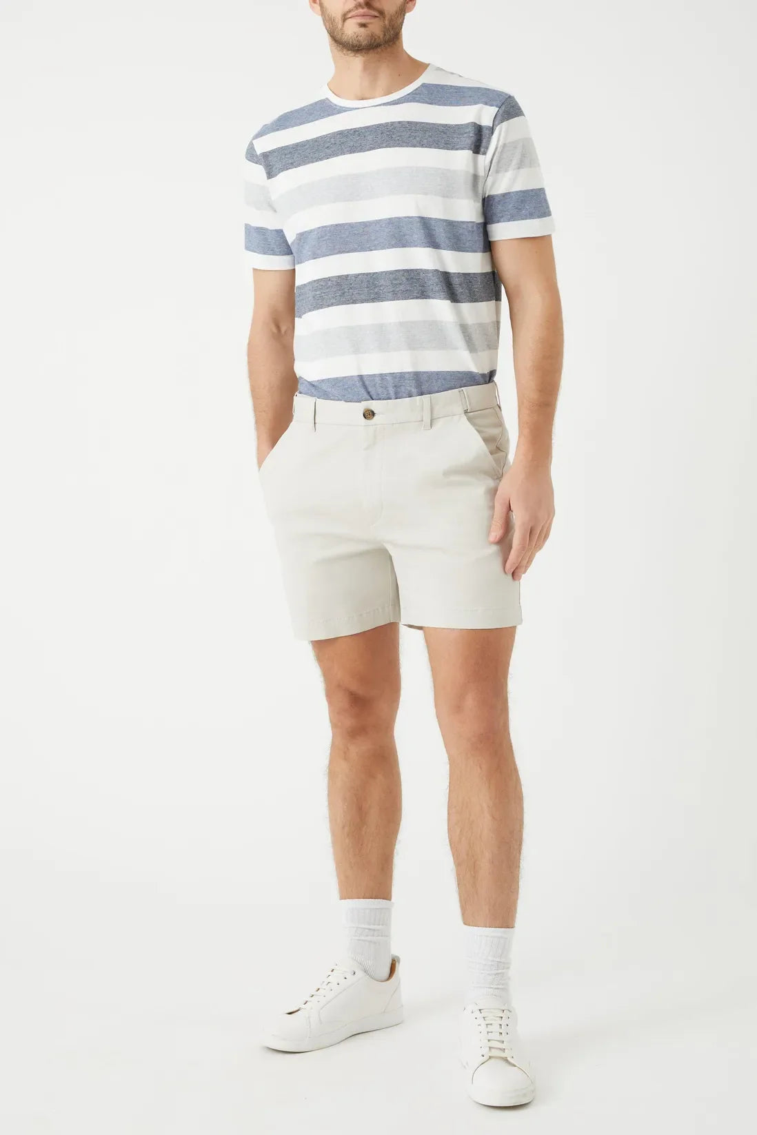 Men | Casual Shorts | Button Closure | Side Pockets | Summer Wear