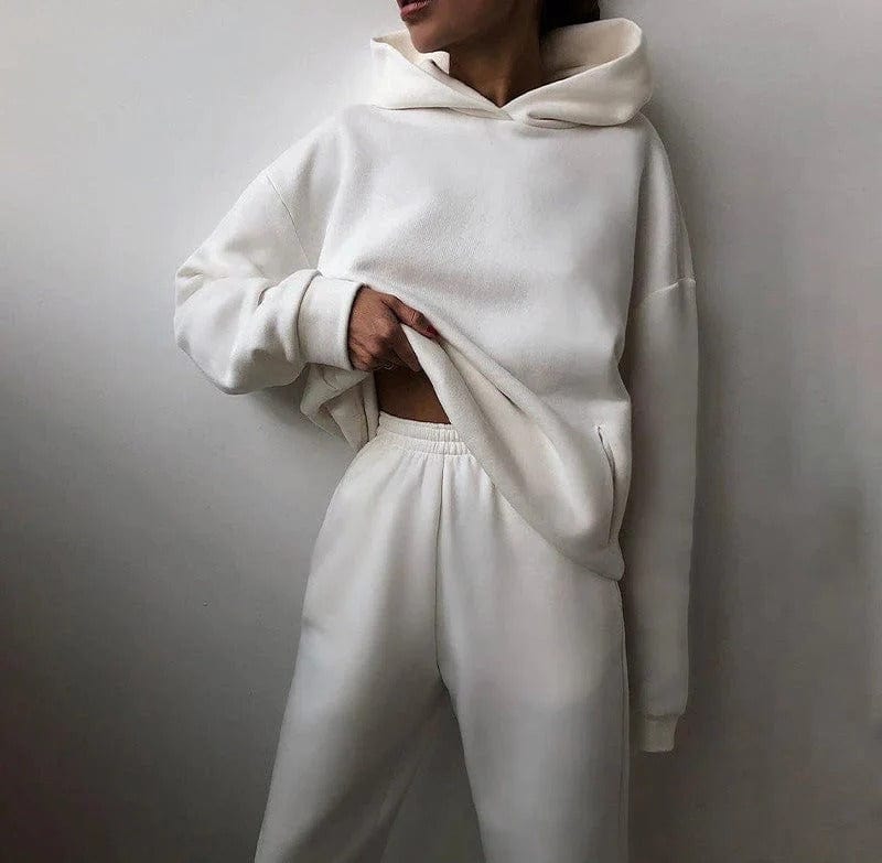 Women | Hoodie & Jogger Set | Relaxed Fit | Casual Loungewear | Winter Outfit