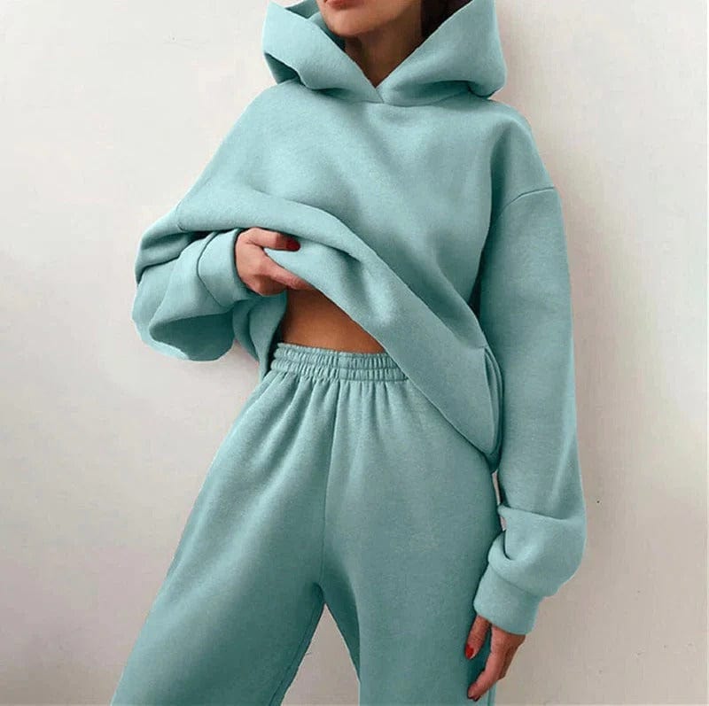 Women | Hoodie & Jogger Set | Relaxed Fit | Casual Loungewear | Winter Outfit