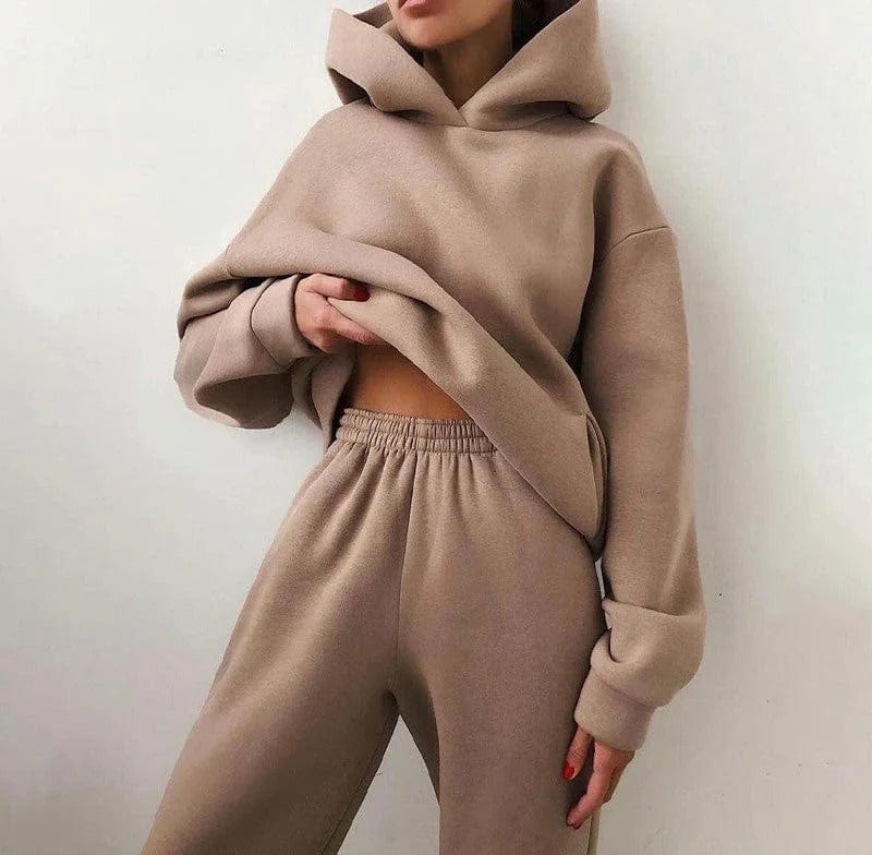 Women | Hoodie & Jogger Set | Relaxed Fit | Casual Loungewear | Winter Outfit