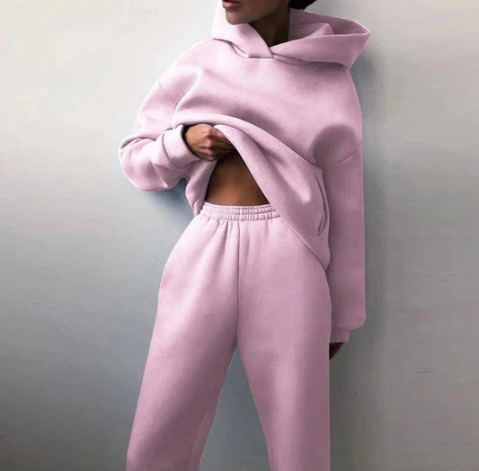 Women | Hoodie & Jogger Set | Relaxed Fit | Casual Loungewear | Winter Outfit