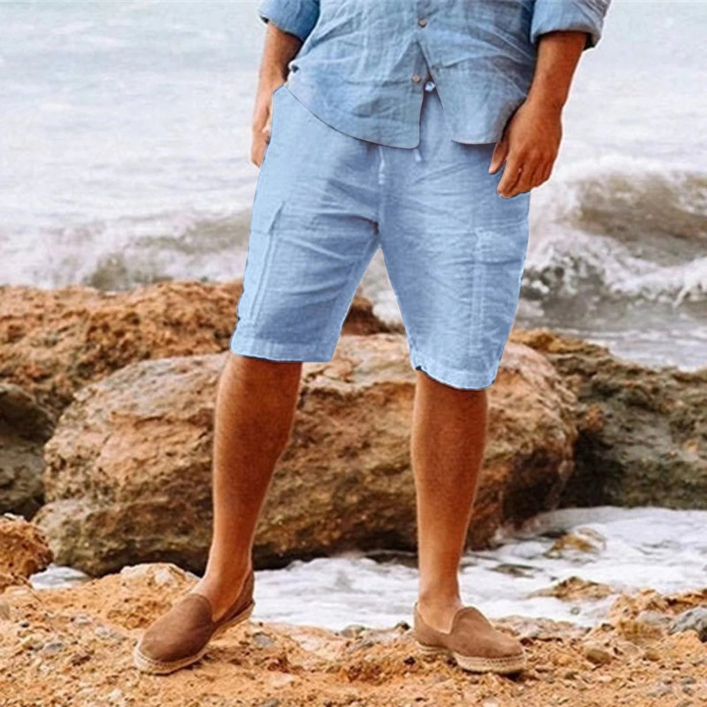 Men | Shorts | Loose Fit | Straight Cut | Standard Waist | Casual Summer