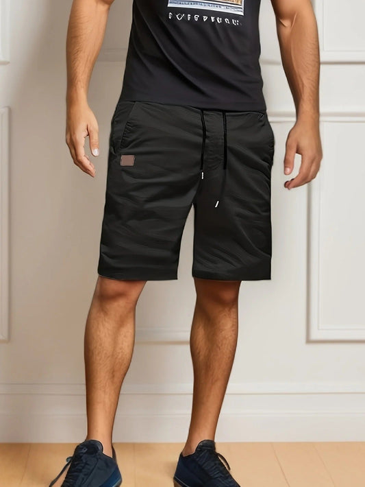 Men | Cargo Shorts | Elastic Drawstring Waist | Multi-Pocket | Straight Cut | Casual Summer