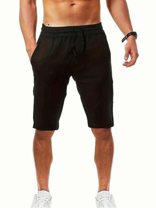 Men | Lightweight Shorts | Elastic Drawstring Waist | Loose Fit | Casual Summer Wear