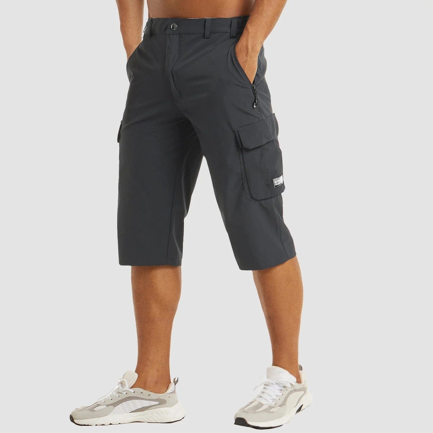 Lightweight Cargo Shorts with Elastic Waist for Men | Ideal for Summer