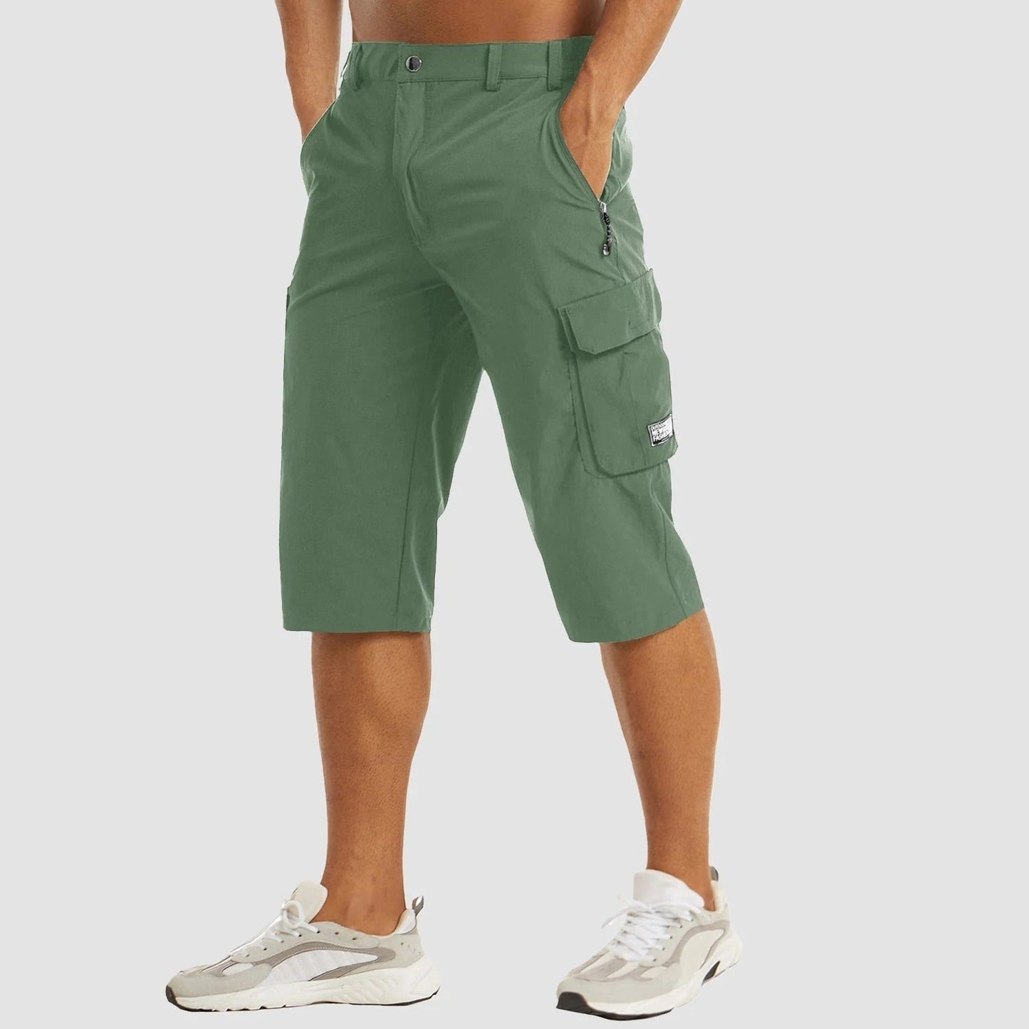 Lightweight Cargo Shorts with Elastic Waist for Men | Ideal for Summer