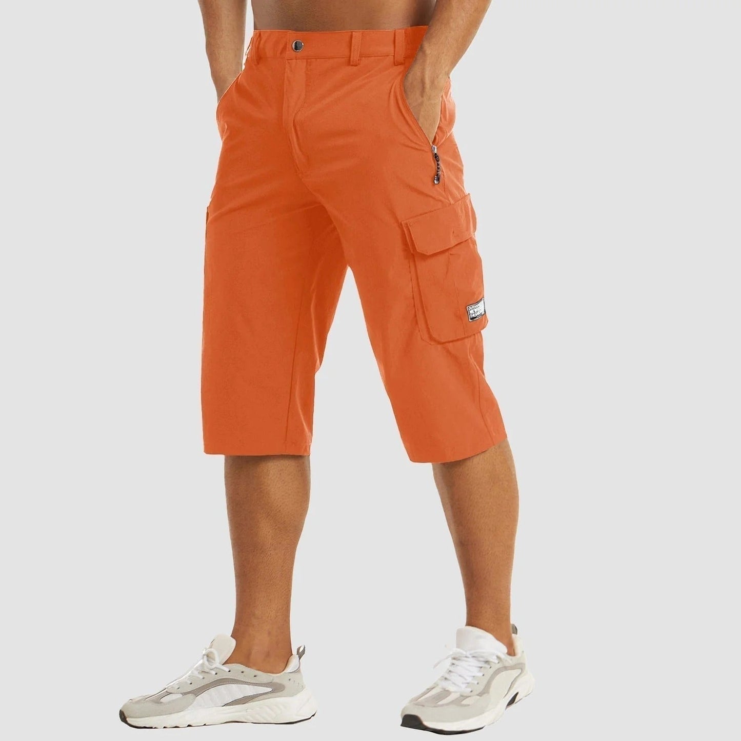 Lightweight Cargo Shorts with Elastic Waist for Men | Ideal for Summer