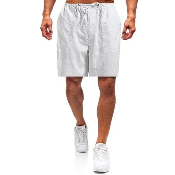 Men | Shorts | Elastic Drawstring Waist | Loose Fit | Straight Cut | Casual Summer