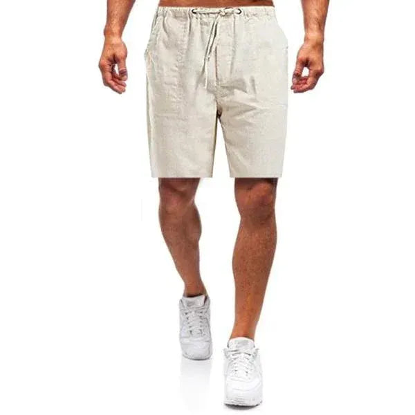 Men | Shorts | Elastic Drawstring Waist | Loose Fit | Straight Cut | Casual Summer