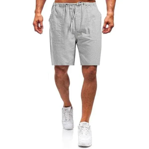 Men | Shorts | Elastic Drawstring Waist | Loose Fit | Straight Cut | Casual Summer