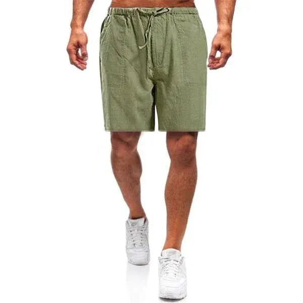 Men | Shorts | Elastic Drawstring Waist | Loose Fit | Straight Cut | Casual Summer