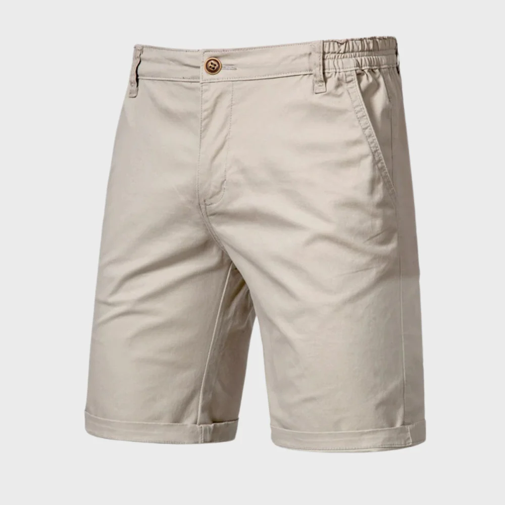 Men | Casual Shorts | Elastic Waist with Button | Side Pockets | Loose Fit | Summer Wear