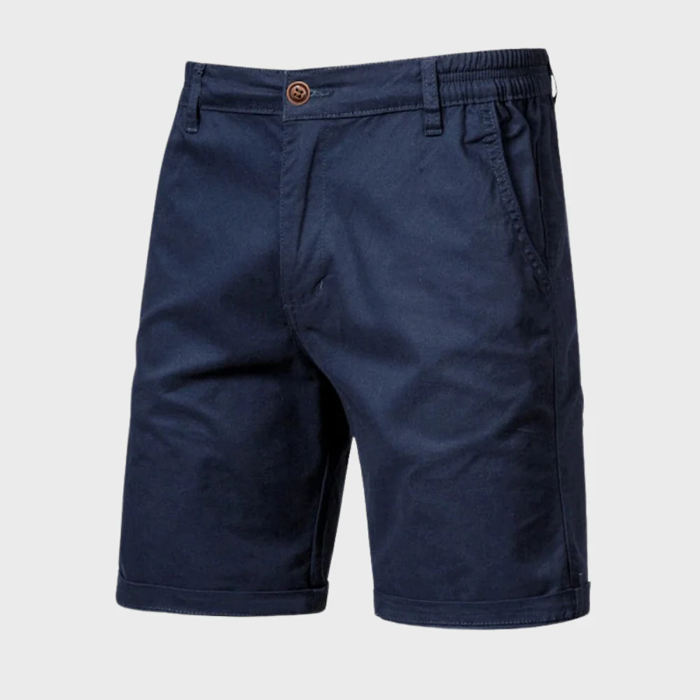 Men | Casual Shorts | Elastic Waist with Button | Side Pockets | Loose Fit | Summer Wear