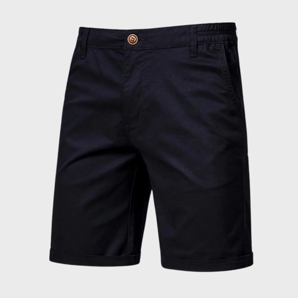 Men | Casual Shorts | Elastic Waist with Button | Side Pockets | Loose Fit | Summer Wear
