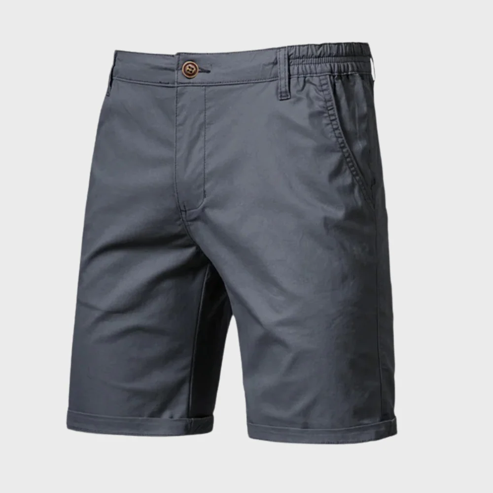 Men | Casual Shorts | Elastic Waist with Button | Side Pockets | Loose Fit | Summer Wear