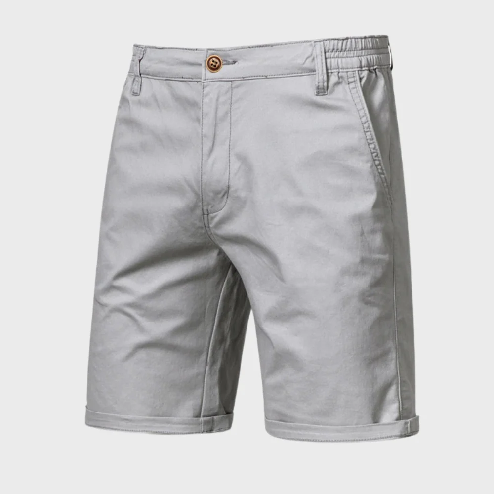 Men | Casual Shorts | Elastic Waist with Button | Side Pockets | Loose Fit | Summer Wear