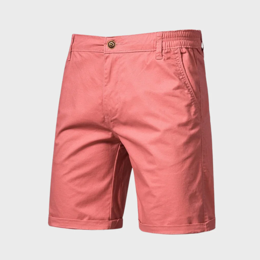 Men | Casual Shorts | Elastic Waist with Button | Side Pockets | Loose Fit | Summer Wear