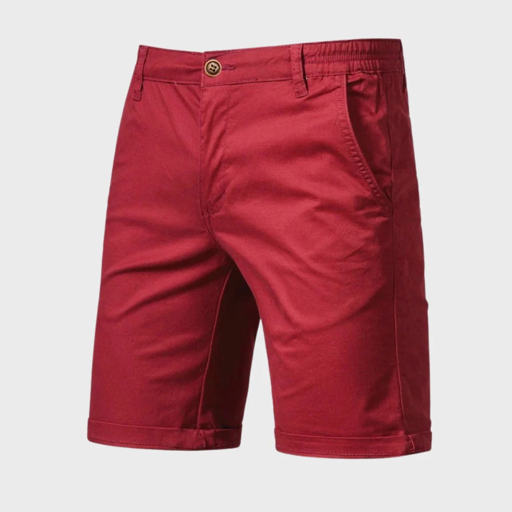 Men | Casual Shorts | Elastic Waist with Button | Side Pockets | Loose Fit | Summer Wear