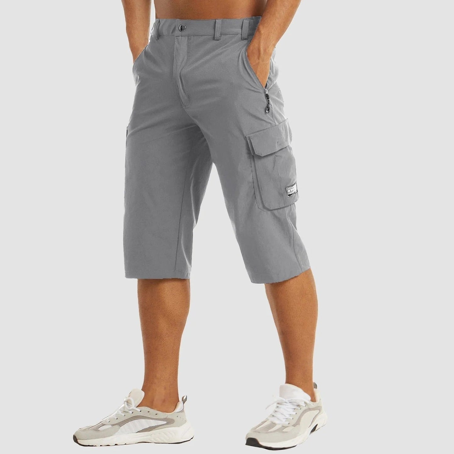 Lightweight Cargo Shorts with Elastic Waist for Men | Ideal for Summer