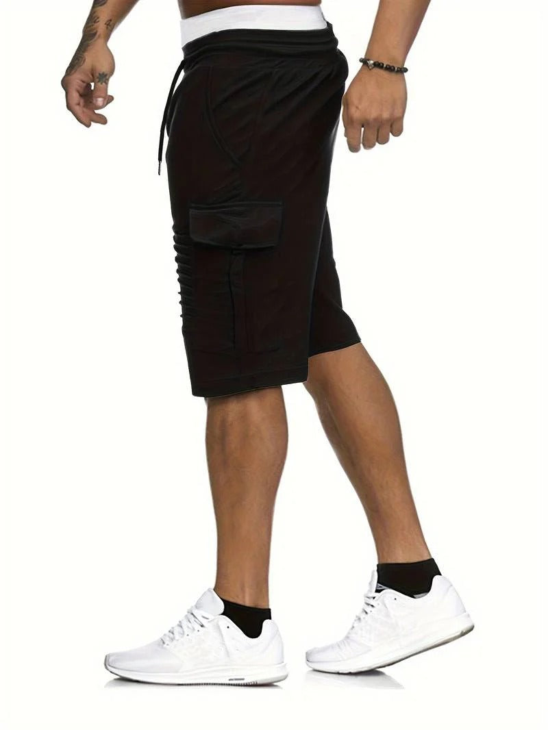 Men | Shorts with Flap Pockets | Straight Cut | Standard Waist | Casual Summer Wear