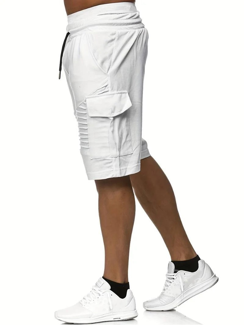 Men | Shorts with Flap Pockets | Straight Cut | Standard Waist | Casual Summer Wear