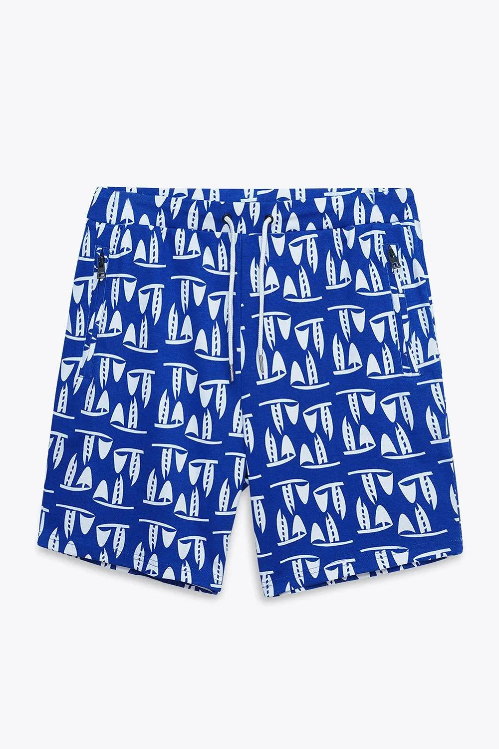 Men | Printed Shorts | Elastic Waist | Zipper Pockets | Adjustable Drawstring | Casual Everyday Wear