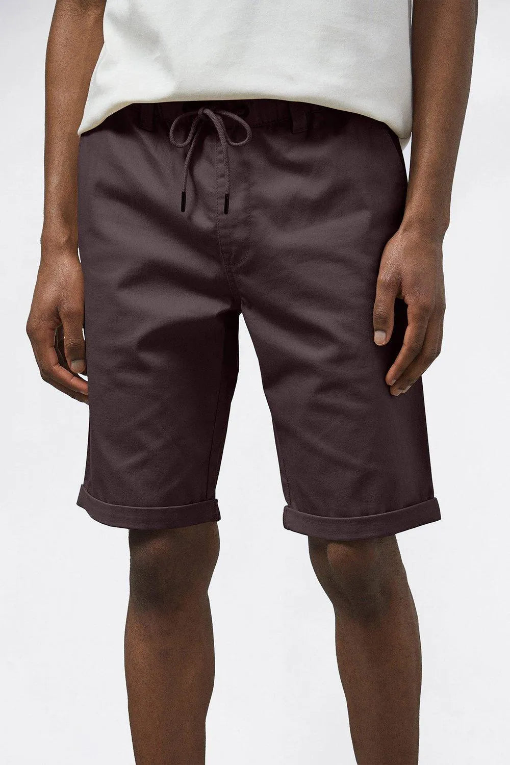 Men | Casual Shorts | Elastic Waist | Adjustable Drawstring | Back Pockets | Straight Cut