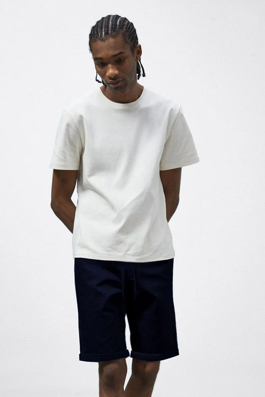 Men | Casual Shorts | Elastic Waist | Adjustable Drawstring | Back Pockets | Straight Cut