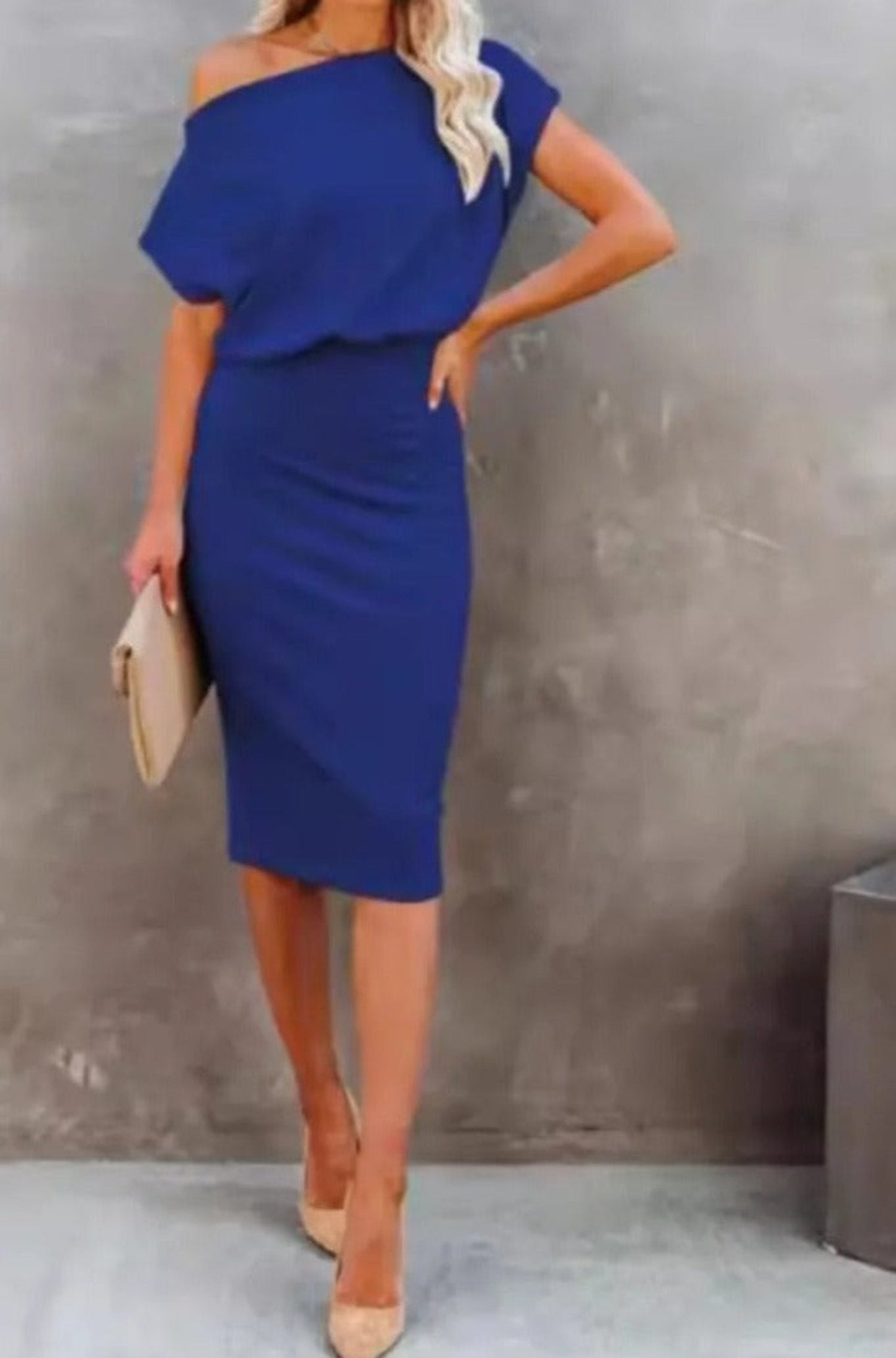 Women | Off-Shoulder Bodycon Dress | Elegant Fit | Knee-Length | Summer Outfit