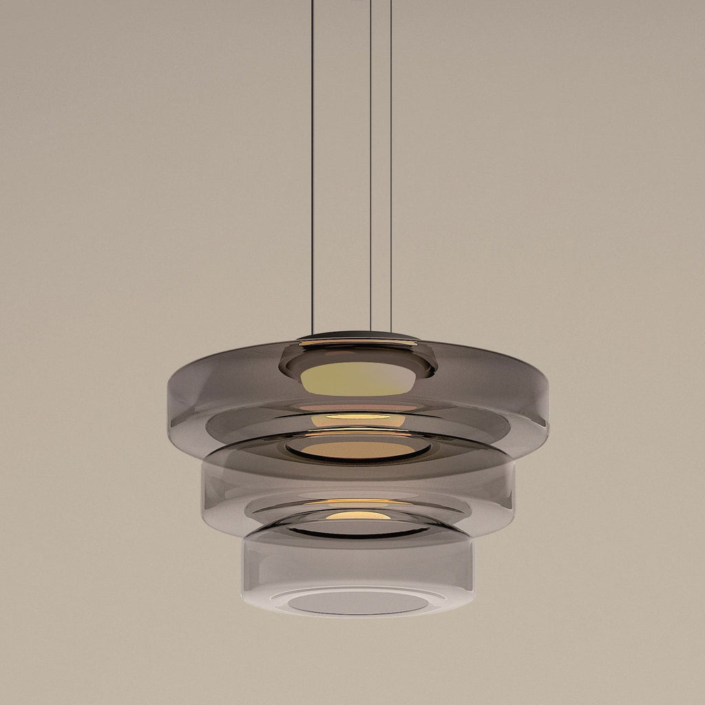 Glass Pendant Lamps in Bauhaus Style