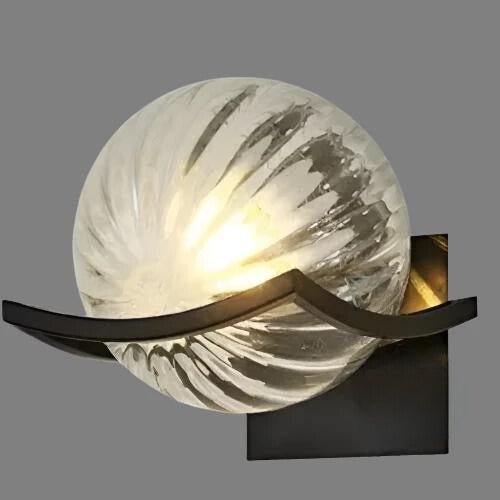 Modern Glass LED Wall Lamp for Indoor Use | Elegant Ambient Wall Sconce | 15cm Compact Design | Energy Efficient Lighting