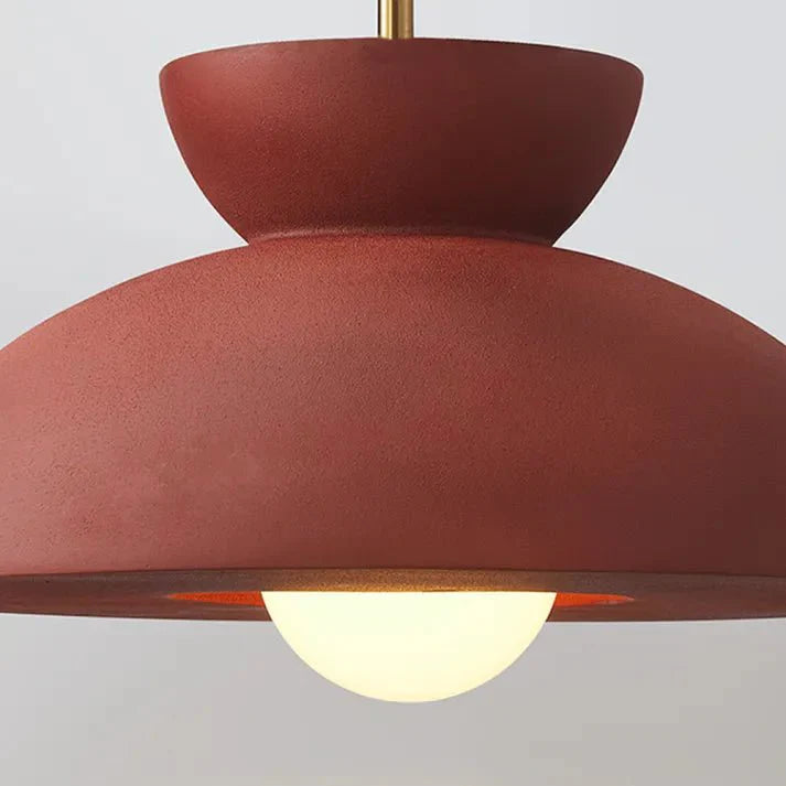 Scandinavian Pendant Lamp for Dining Room | Augustus Minimalist Metal Resin Design | E26/E27 Socket | Adjustable 1.5m Cable