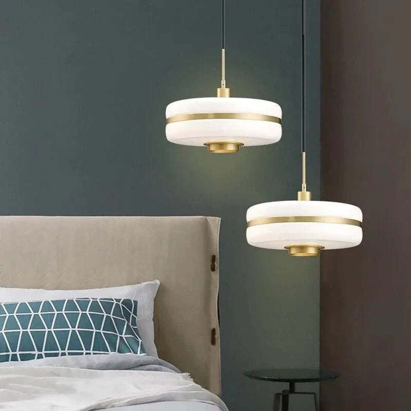 Scandinavian Glass Pendant Lamp for Dining & Living Spaces | Minimalist Luxury Hanging Light | Adjustable Cable 1.5m | LED Compatible