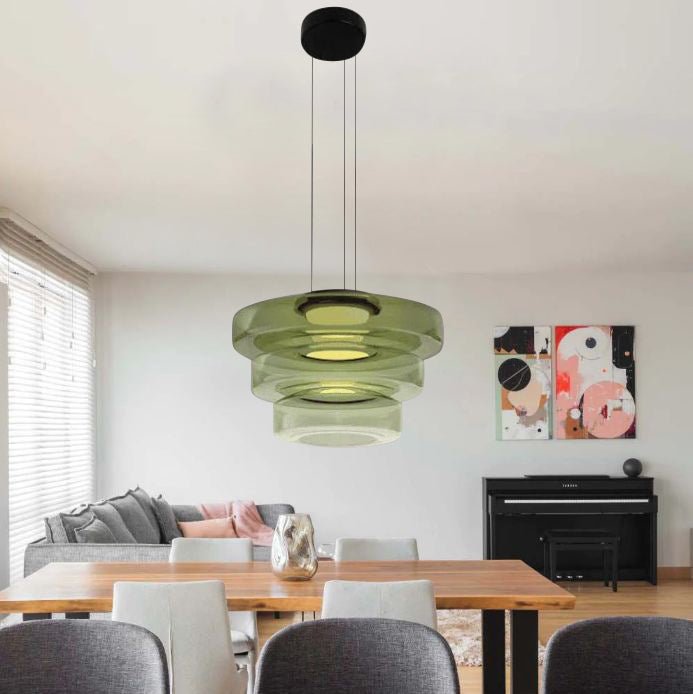 Glass Pendant Lamps in Bauhaus Style