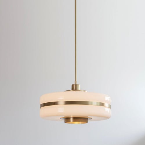 Scandinavian Glass Pendant Lamp for Dining & Living Spaces | Minimalist Luxury Hanging Light | Adjustable Cable 1.5m | LED Compatible