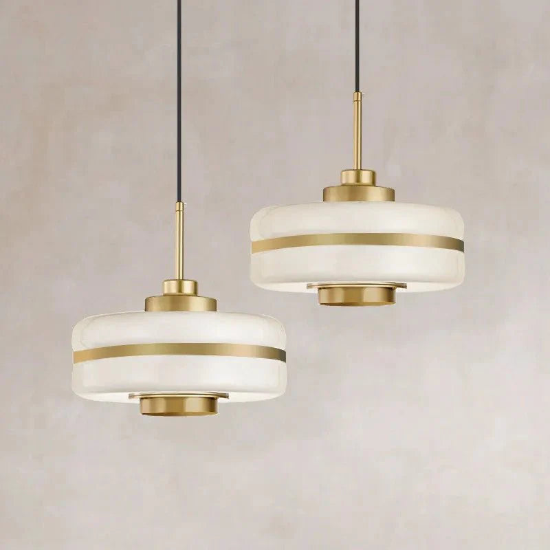 Scandinavian Glass Pendant Lamp for Dining & Living Spaces | Minimalist Luxury Hanging Light | Adjustable Cable 1.5m | LED Compatible
