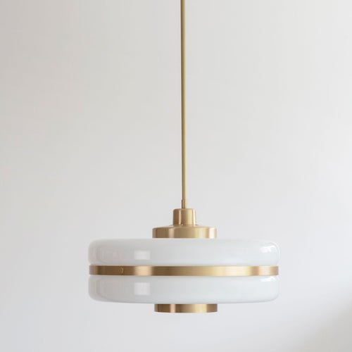 Scandinavian Glass Pendant Lamp for Dining & Living Spaces | Minimalist Luxury Hanging Light | Adjustable Cable 1.5m | LED Compatible
