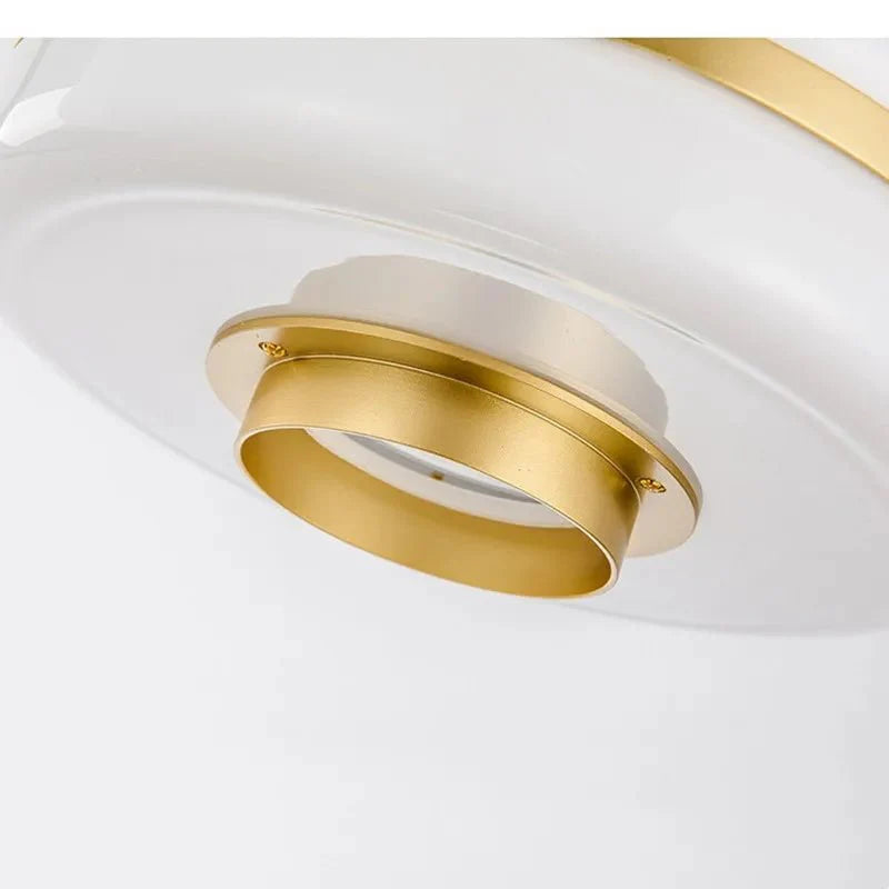 Scandinavian Glass Pendant Lamp for Dining & Living Spaces | Minimalist Luxury Hanging Light | Adjustable Cable 1.5m | LED Compatible