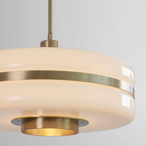 Scandinavian Glass Pendant Lamp for Dining & Living Spaces | Minimalist Luxury Hanging Light | Adjustable Cable 1.5m | LED Compatible