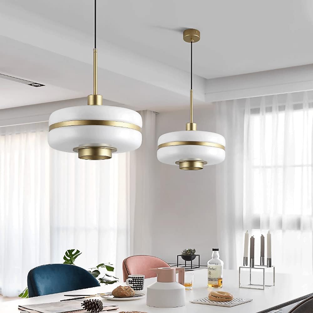 Scandinavian Glass Pendant Lamp for Dining & Living Spaces | Minimalist Luxury Hanging Light | Adjustable Cable 1.5m | LED Compatible