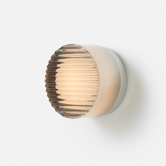 Modern Round LED Wall Lamp Indoor & Outdoor | Up Down Ambient Light | Acrylic Aluminum | Waterproof Compact Wall Sconce
