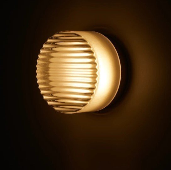 Modern Round LED Wall Lamp Indoor & Outdoor | Up Down Ambient Light | Acrylic Aluminum | Waterproof Compact Wall Sconce