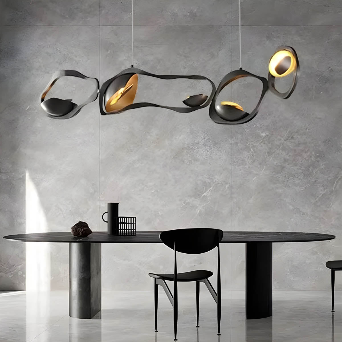 TORRA Modern Pendant Lamp LED Ceiling Light | Alloy Sculptural Design | Adjustable 150cm Cable | Dimmable Option