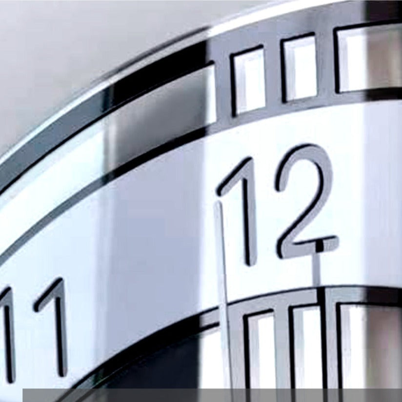 Minimalist Wall Clock 30 cm | Silent Quartz Movement | Elegant Acrylic Design for Living Room Bedroom Office